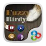 fuzzy birdy golauncher ex theme android application logo